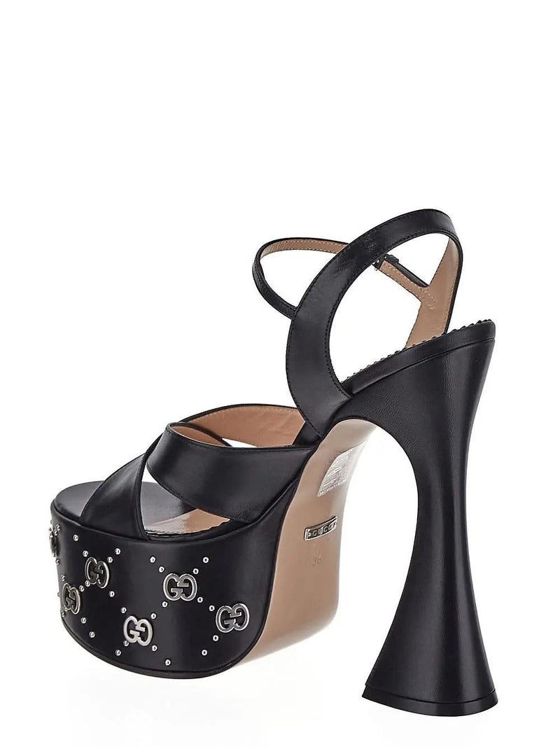 Gucci Interlocking G Studs Sandal - Women - Piano Luigi