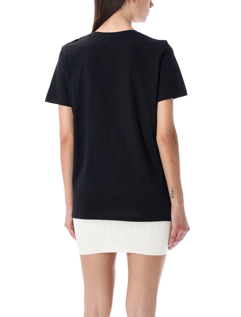 Balmain Flocked Paris T-shirt - Women - Piano Luigi