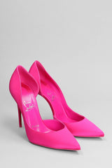 Christian Louboutin Iriza 100 Pumps In Fuxia Satin - Women - Piano Luigi