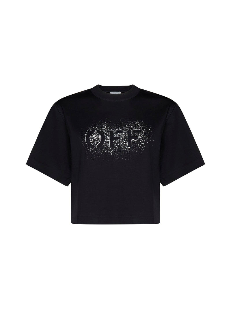 Off-White T-shirt In Black Cotton - Women - Piano Luigi