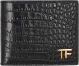 Tom Ford Leather Flap-over Wallet - Men - Piano Luigi