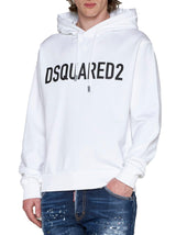 Dsquared2 Eco Dyed Cool Hoodie In White - Men - Piano Luigi