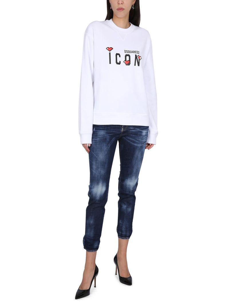 Dsquared2 Icon Game Lover Sweatshirt - Women - Piano Luigi