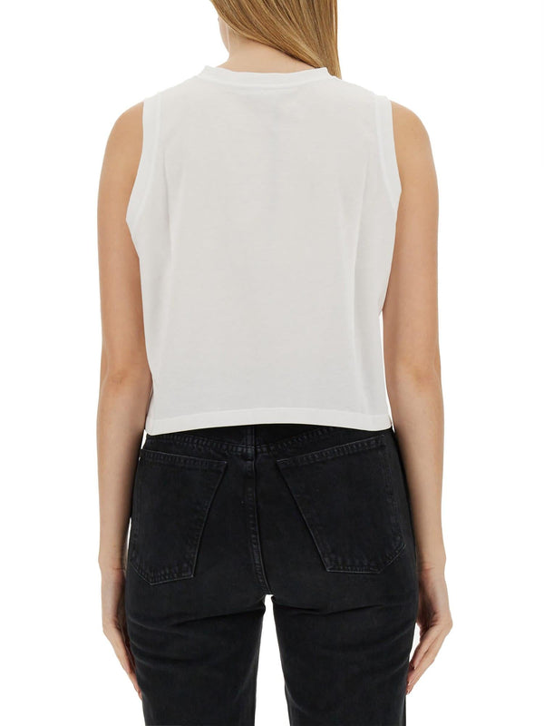 Balmain Tank Top With Logo - Women - Piano Luigi