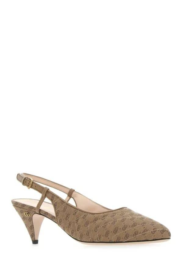 Gucci Sling Back Pumps With Mini Double G - Women - Piano Luigi