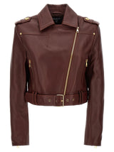 Balmain Leather Nail Jacket - Women - Piano Luigi