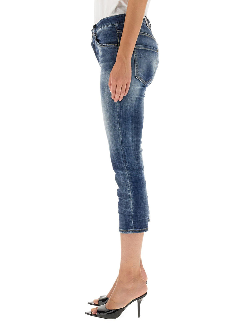 Dsquared2 Blue Stretch-cotton Denim Jeans - Women - Piano Luigi