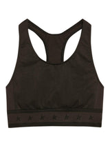 Golden Goose Logo Print Sports Bra - Women - Piano Luigi