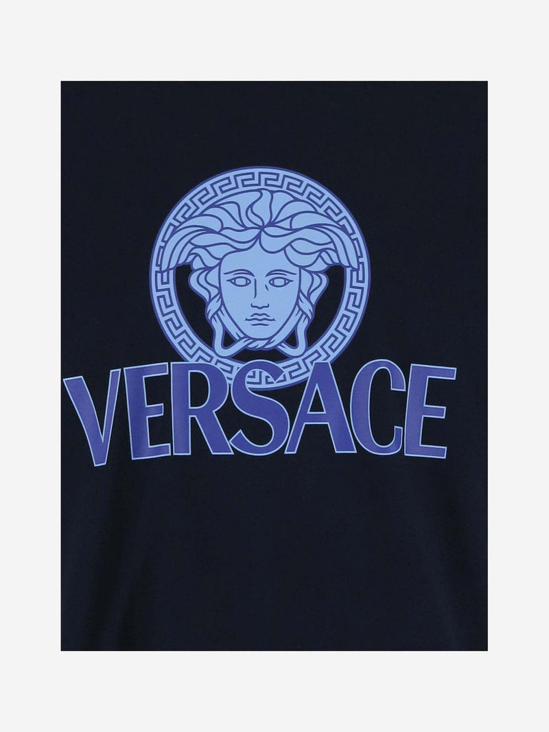 Versace Cotton T-shirt With Logo - Men - Piano Luigi