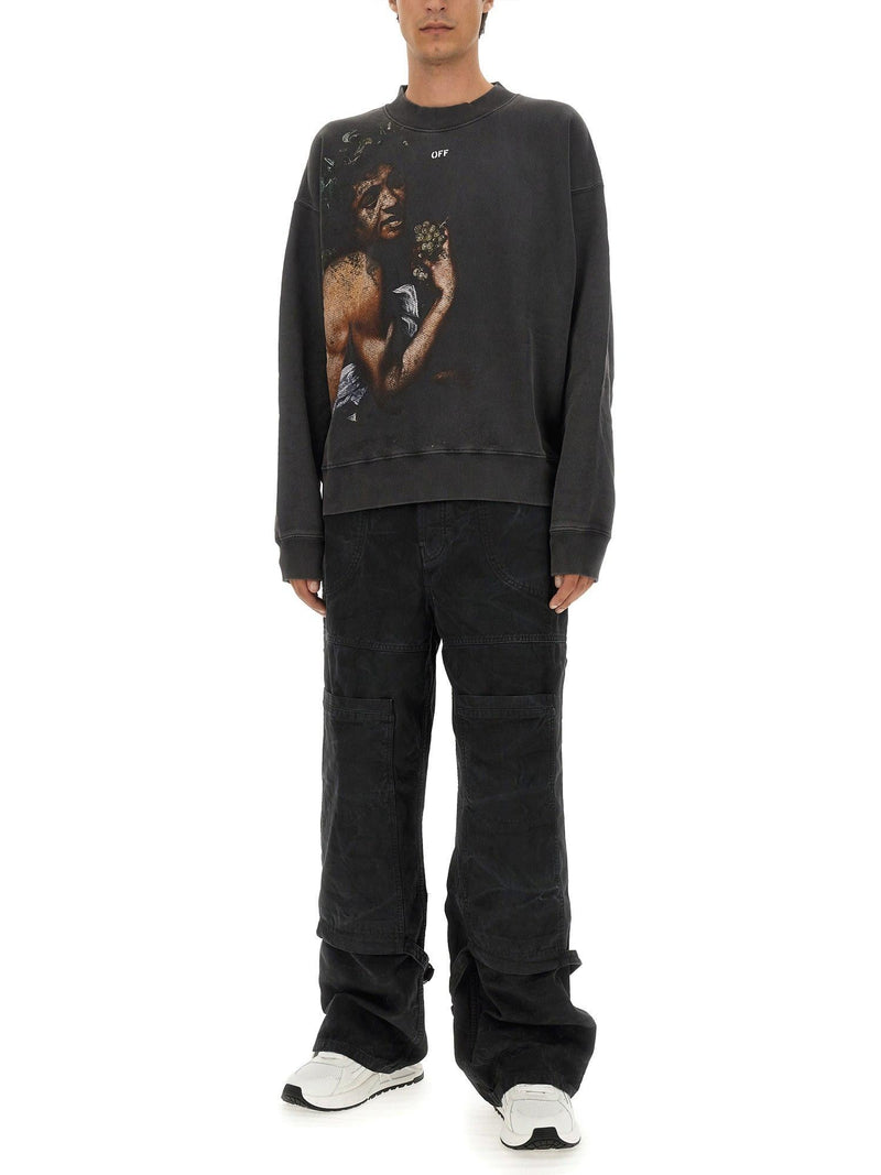 Off-White Bacchus Skate Crewneck Black Multicolor - Men - Piano Luigi