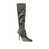 Saint Laurent Bonnie Velvet Boots - Women - Piano Luigi