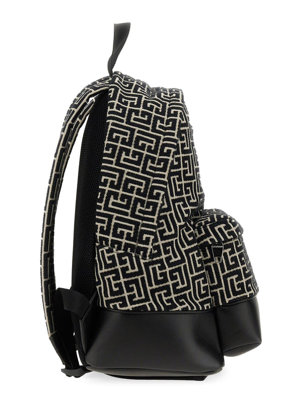 Balmain Monogram Backpack - Men - Piano Luigi