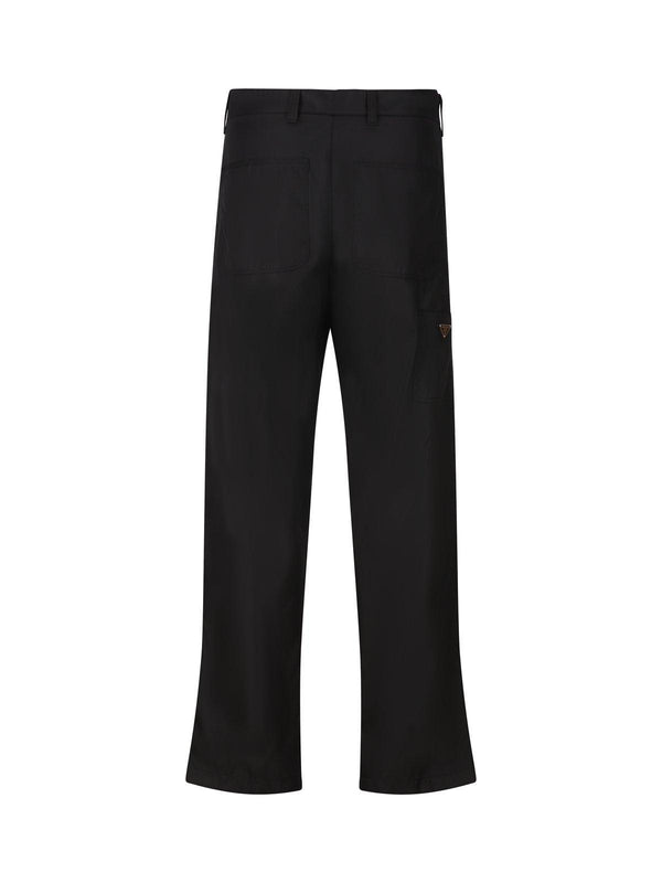 Prada Logo Detailed Straight Leg Pants - Men - Piano Luigi