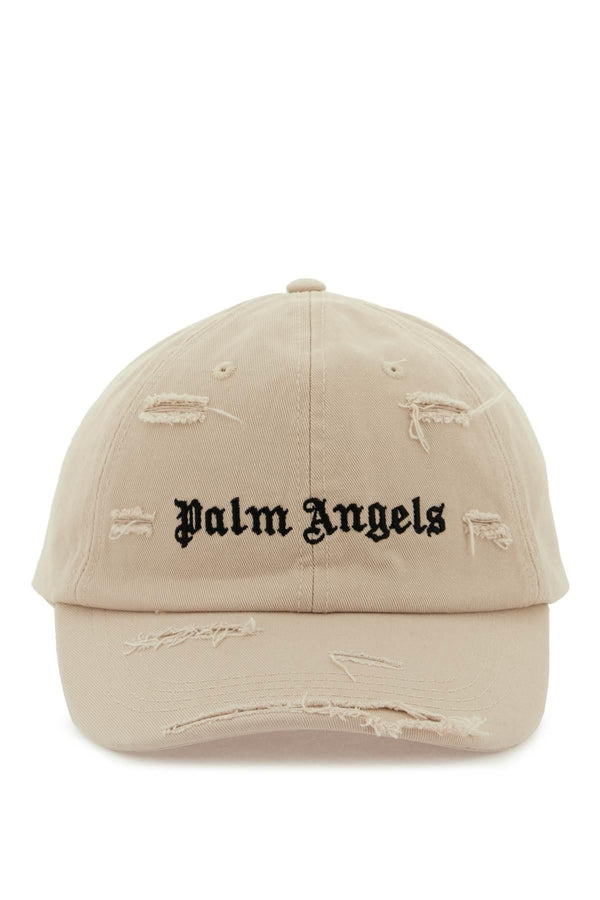 Palm Angels Ripped Logo Baseball Cap - Men - Piano Luigi