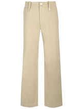 Burberry Beige Wide Pants - Men - Piano Luigi