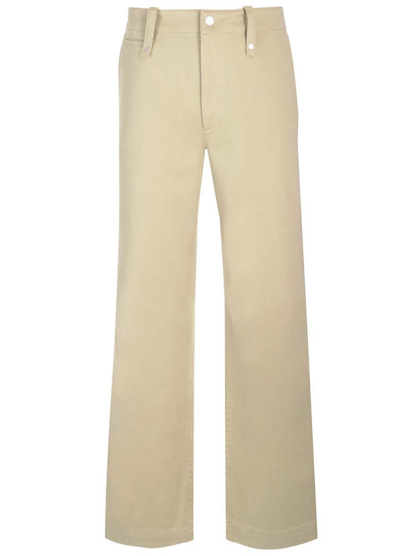 Burberry Beige Wide Pants - Men - Piano Luigi