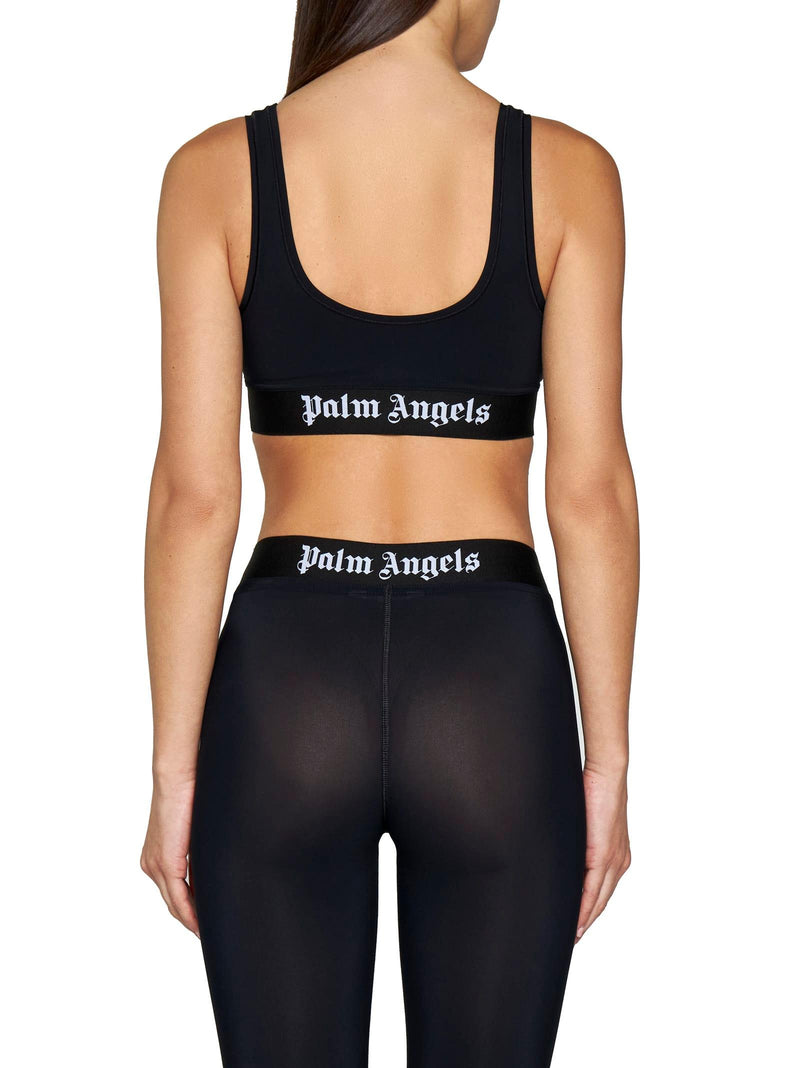 Palm Angels Black Sports Bra With White Logo - Women – Piano Luigi