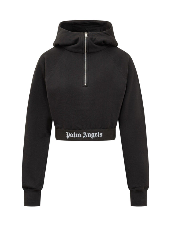 Palm Angels Hoodie With Logo - Women - Piano Luigi