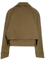 Burberry Gabardine Cropped Jacket - Women - Piano Luigi