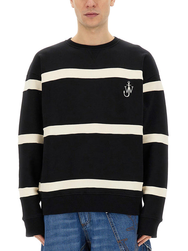 J.W. Anderson Striped Sweatshirt - Men - Piano Luigi