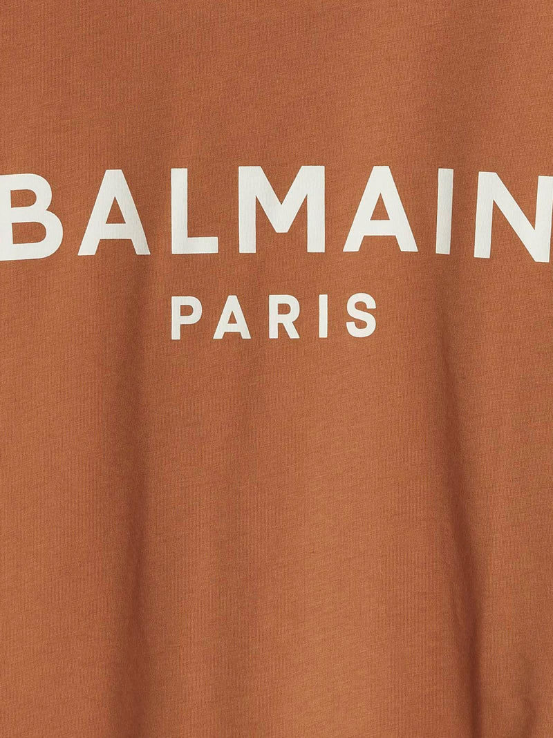 Balmain Logo Print Cropped T-shirt - Women - Piano Luigi