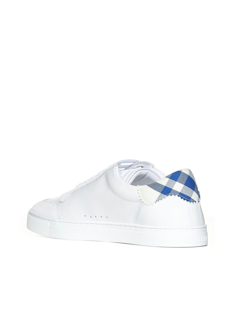 Burberry White Leather Sneakers - Men - Piano Luigi