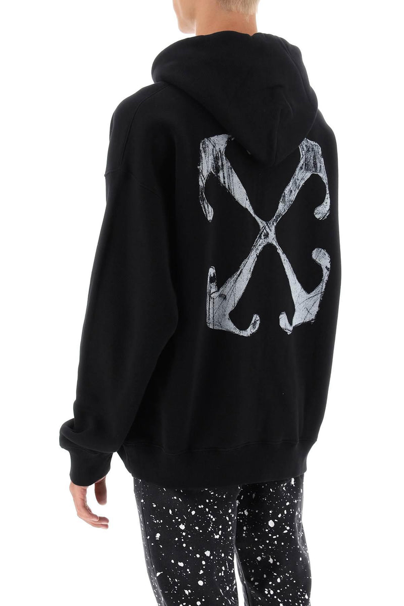 Off-White Hoodie With Back Arrow Print - Men - Piano Luigi