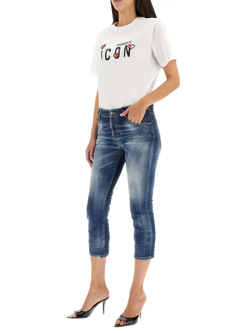 Dsquared2 Blue Stretch-cotton Denim Jeans - Women - Piano Luigi