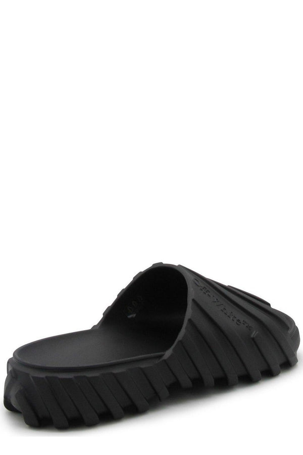 Off-White Open Toe Slip-on Sandals - Men - Piano Luigi