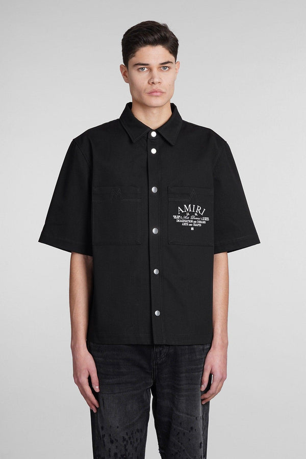 AMIRI Shirt In Black Cotton - Men - Piano Luigi