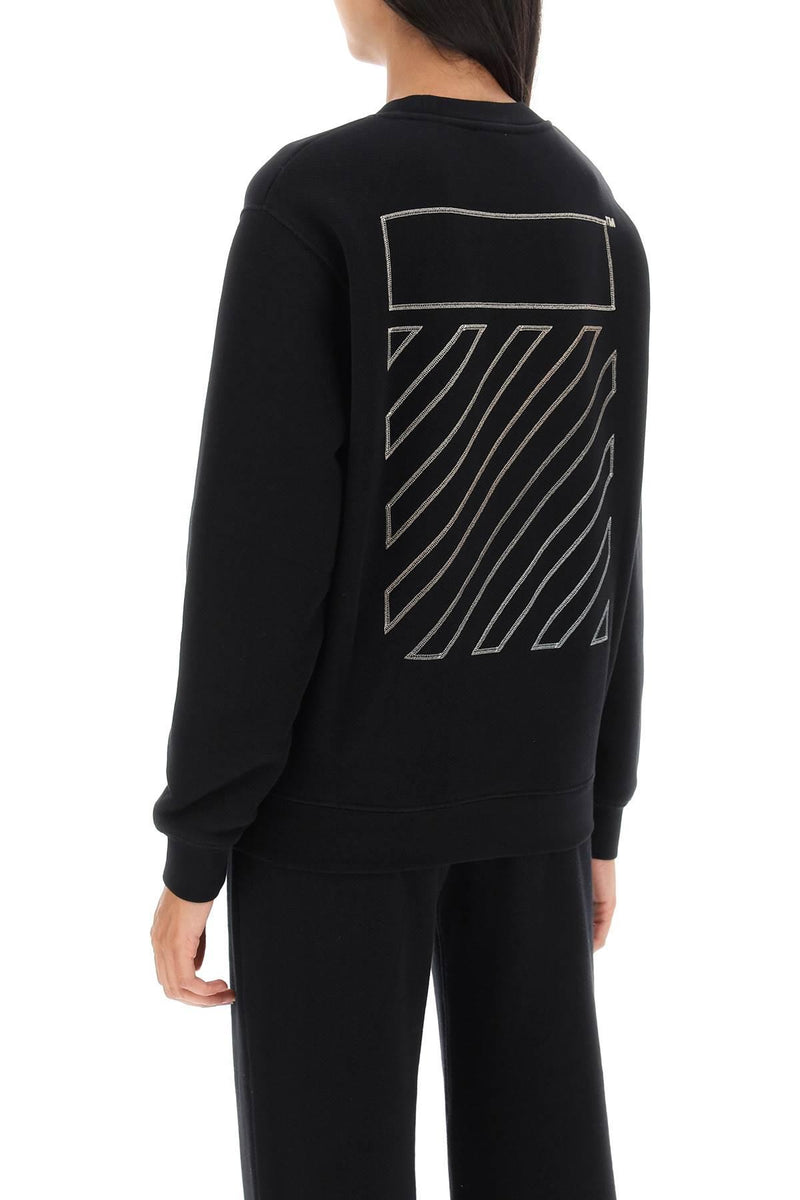 Off-White Crew-neck Sweatshirt With Diag Motif - Women - Piano Luigi