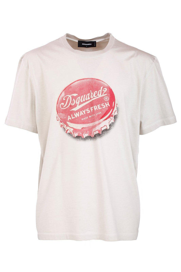 Dsquared2 Logo Printed Crewneck T-shirt - Men - Piano Luigi