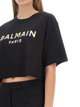 Balmain Logo Print T-shirt - Women - Piano Luigi