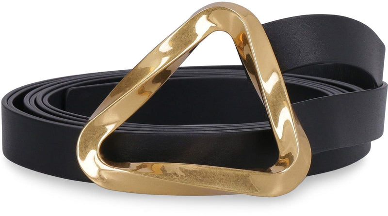 Bottega Veneta Grasp Leather Double Strap Belt - Women - Piano Luigi