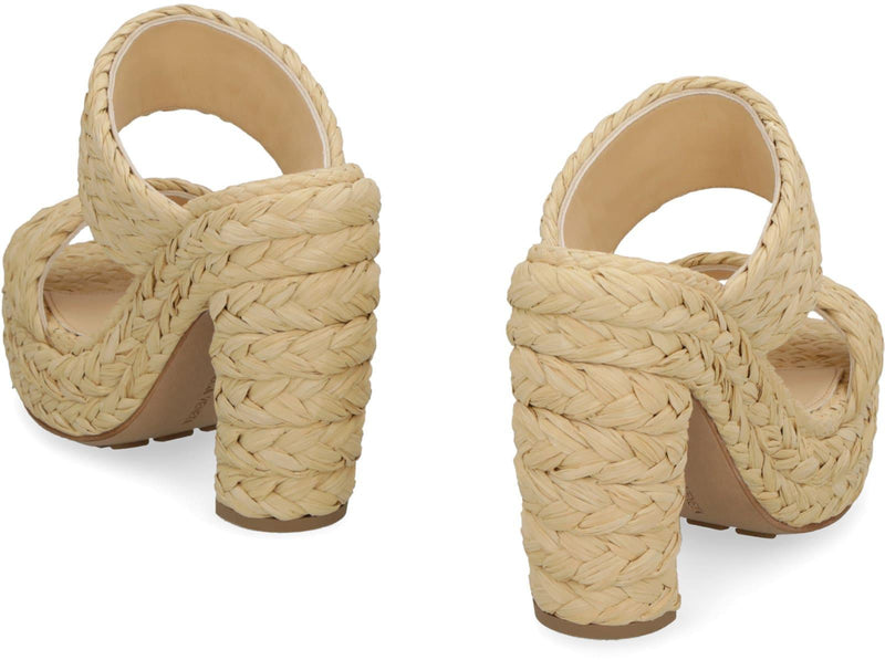 Bottega Veneta Canalazzo Raffia Mules - Women - Piano Luigi