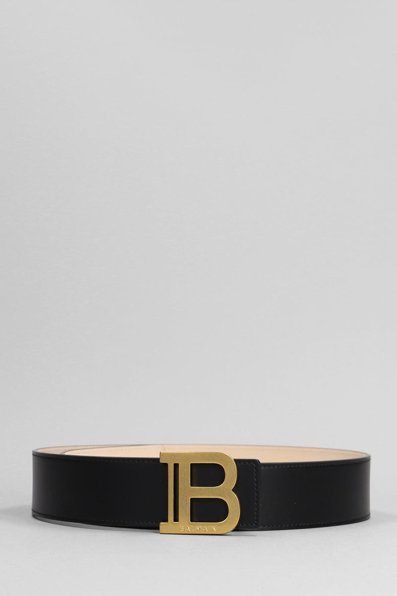 Balmain Belts In Black Leather - Women - Piano Luigi