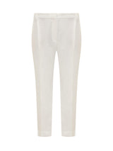 Brunello Cucinelli Linen Blend Trousers - Women - Piano Luigi