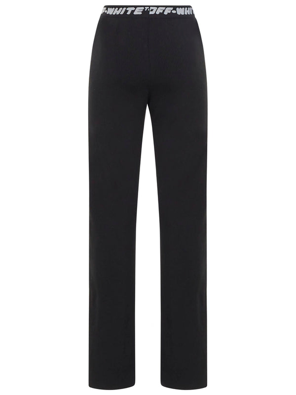 Off-White Knit Pants With Logo Band - Women - Piano Luigi