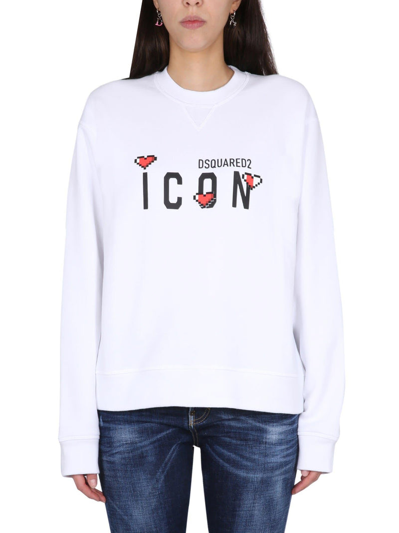 Dsquared2 Icon Game Lover Sweatshirt - Women - Piano Luigi