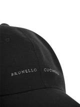 Brunello Cucinelli Cotton Canvas Baseball Cap With Embroidery - Men - Piano Luigi