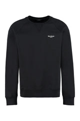 Balmain Logo Detail Cotton Sweatshirt - Men - Piano Luigi