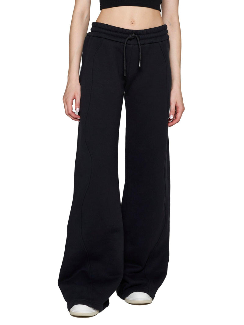 Off-White Black Cotton Trousers - Women - Piano Luigi