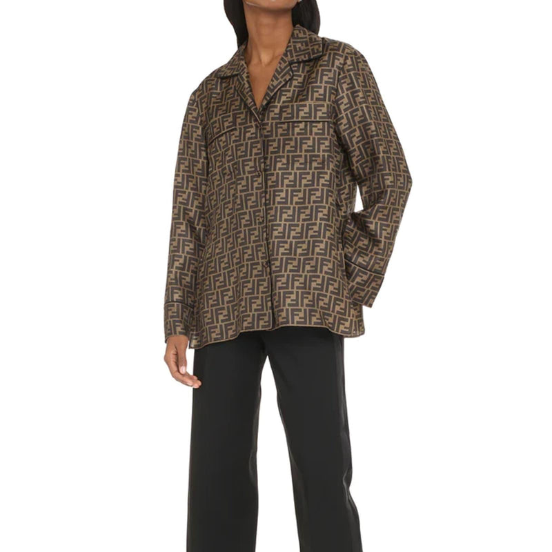 Fendi Silk Twill Shirt - Women - Piano Luigi