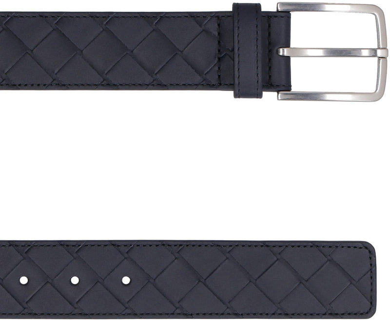 Bottega Veneta Intrecciato Motif Leather Belt - Men - Piano Luigi