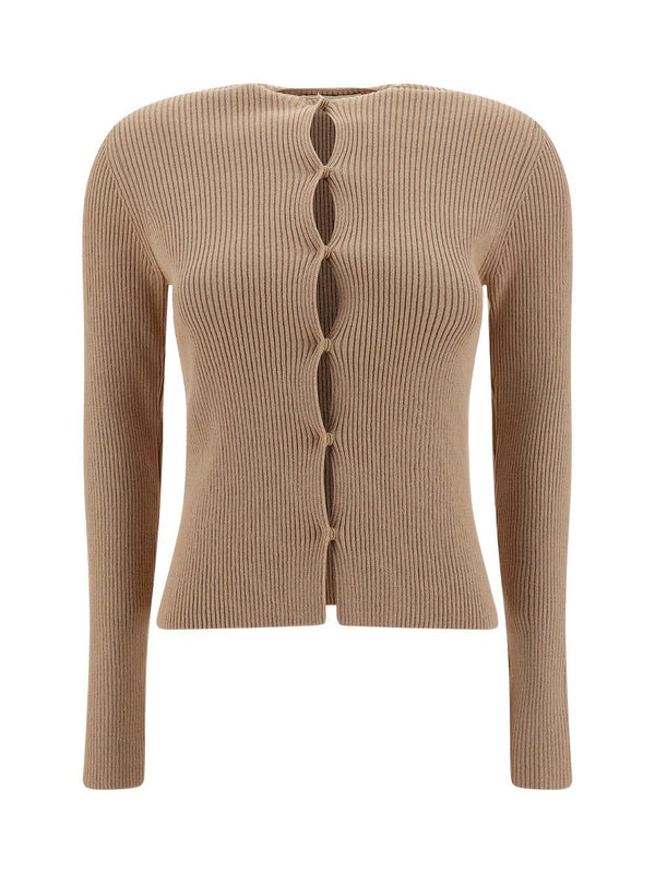 Fendi Beige Cotton Cardigan - Women - Piano Luigi