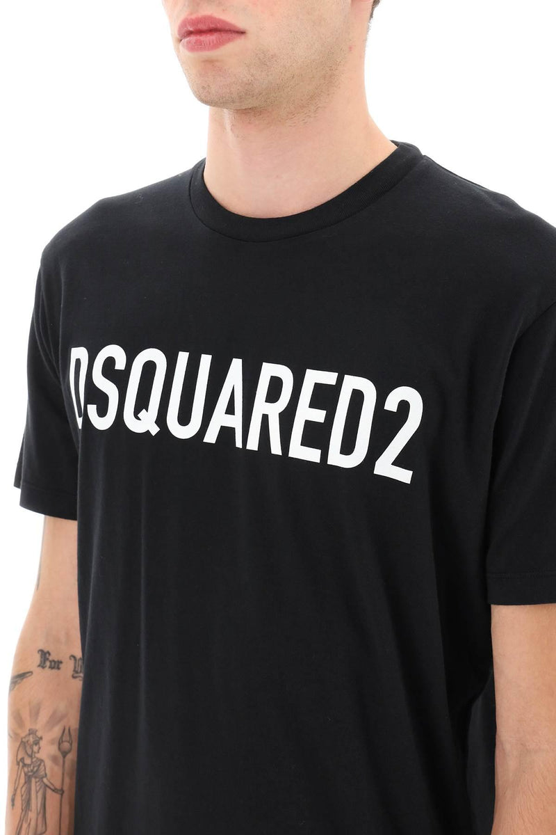 Dsquared2 Printed Stretch Cotton T-shirt - Men - Piano Luigi