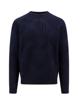 Fendi Blue Wool Jumper - Men - Piano Luigi