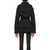 Givenchy Plisse Hooded Jacket - Women - Piano Luigi