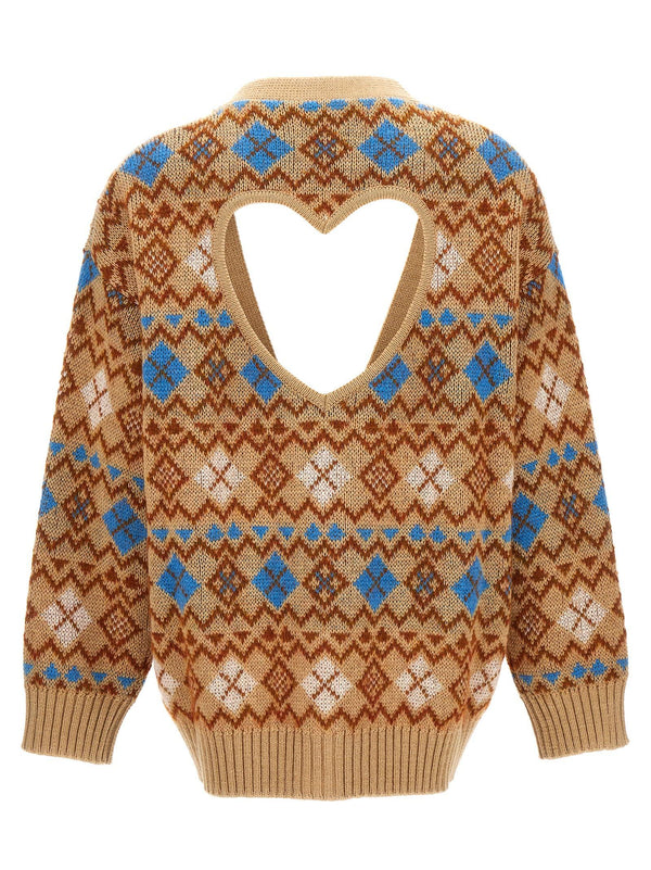 Dsquared2 heart Vintage Shetland Cardigan - Women - Piano Luigi