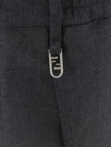 Fendi Grey Wool Trousers - Men - Piano Luigi